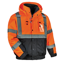 Ergodyne GloWear 8381 4-in-1 Hi-Vis Winter Bomber Jacket - Type R, Class 3