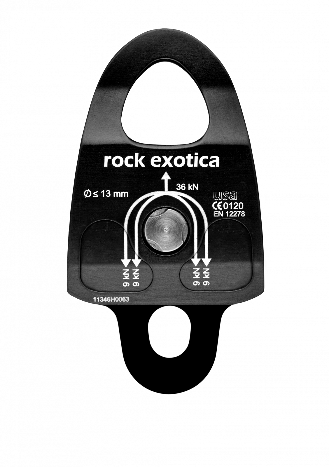 Rock Exotica Machined Rescue Pulley Single/Single