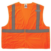 Ergodyne GloWear 8215BA Breakaway Mesh Hi-Vis Safety Vest - Type R, Class 2, Economy