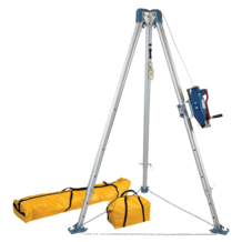 Falltech 11' Confined Space Tripod System with 60' Stainless Steel SRL-R