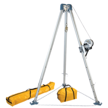 Falltech 11' Confined Space Tripod System with 60' Galvanized Steel Personnel Winch