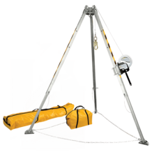 Falltech 8' Confined Space Tripod System with 60' Galvanized Steel Personnel Winch