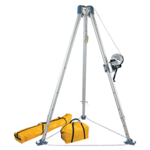 Falltech 11' Confined Space Tripod System with 120' Galvanized Steel Personnel Winch