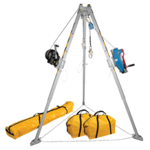 Falltech 8' Tripod Kit with 7297T Winch, 7281TT 3-way SRL-R and Storage Bags