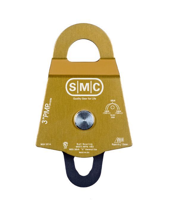 SMC 3" Double Aluminum Prusik Minding Pulley "PMP"