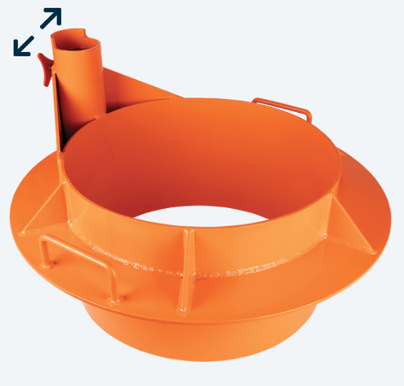 FallTech Manhole Collar Davit Base for 22" to 24" Openings