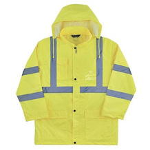 Ergodyne GloWear 8366 Lightweight Hi-Vis Rain Jacket - Type R, Class 3