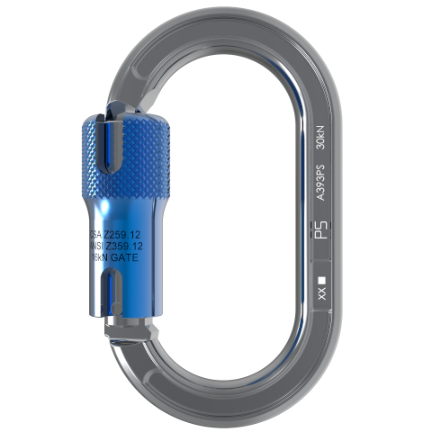 Pensafe 30 kN Kwiklock Oval Offset Carabiner