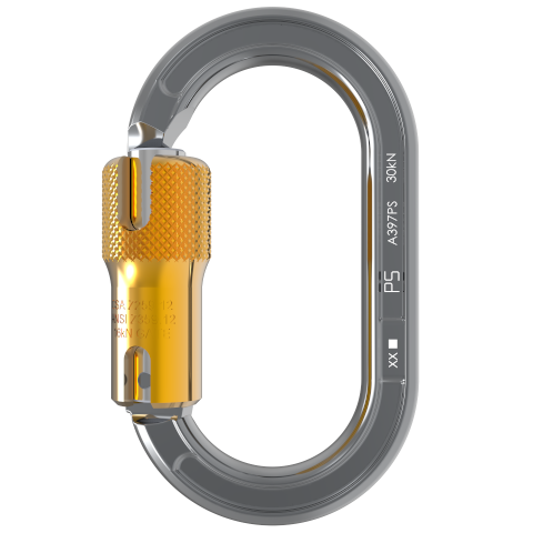 Pensafe 30 kN Locksafe Oval Offset Carabiner